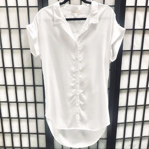 ANTHROPOLOGIE CLOTH AND STONE SHIRT DRESS SIZE M.